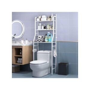 Toilet-Rack-Stainless-Steel.jpg 3-Shelf Bathroom-Toilet Stand Organizer